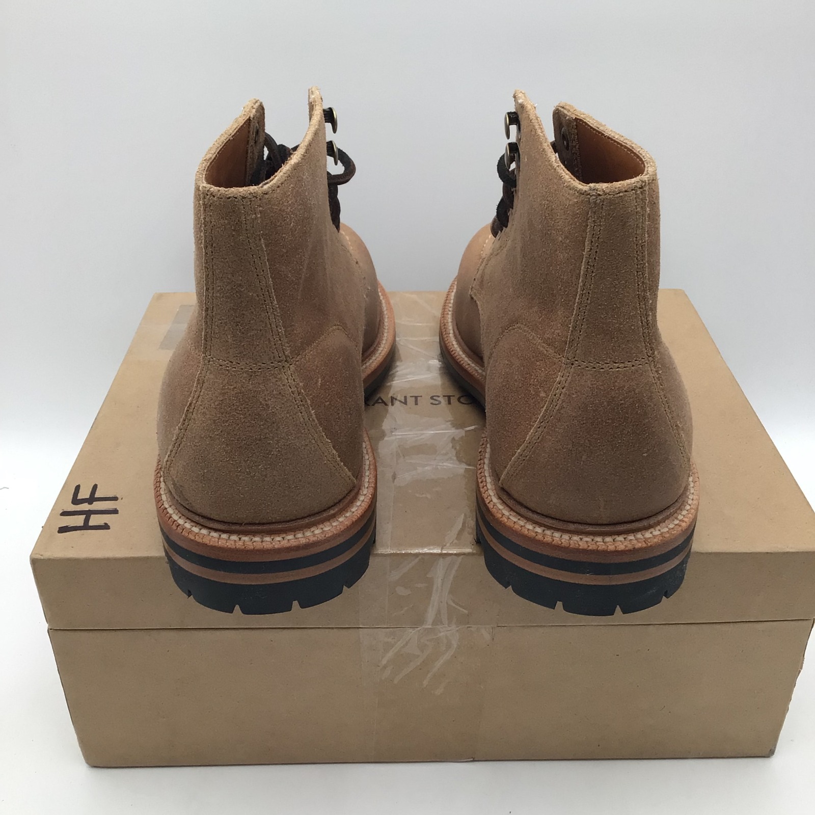 Grant Stone Brass Boot Waxed Natural Leather Lug Sole Mens Size 6.5 E Gs0058 New — image 4 of 7